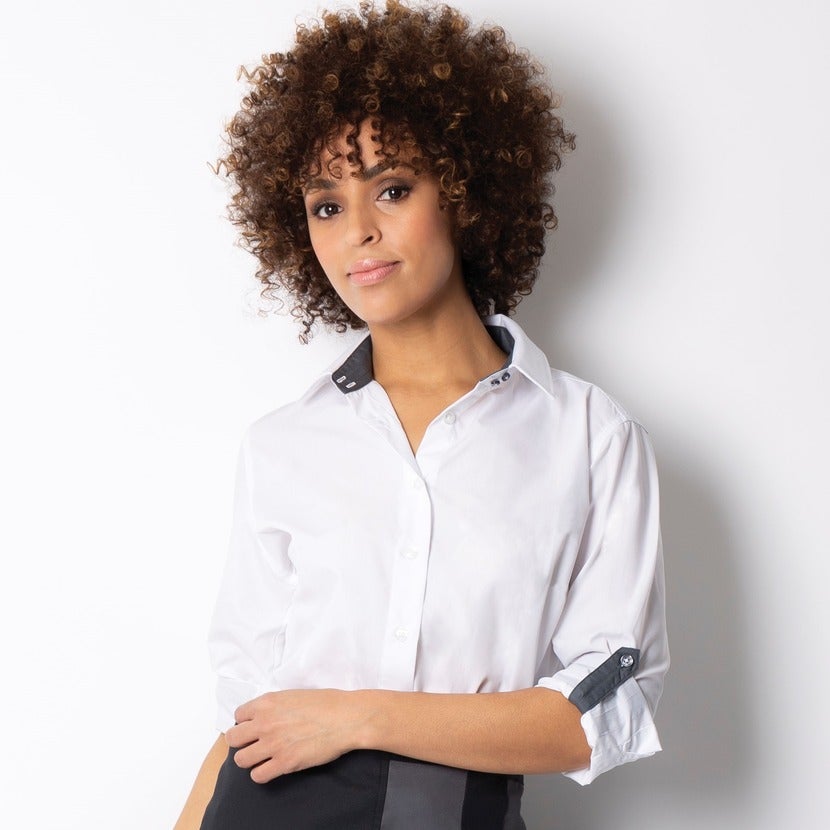 Women's roll up sleeve shirt