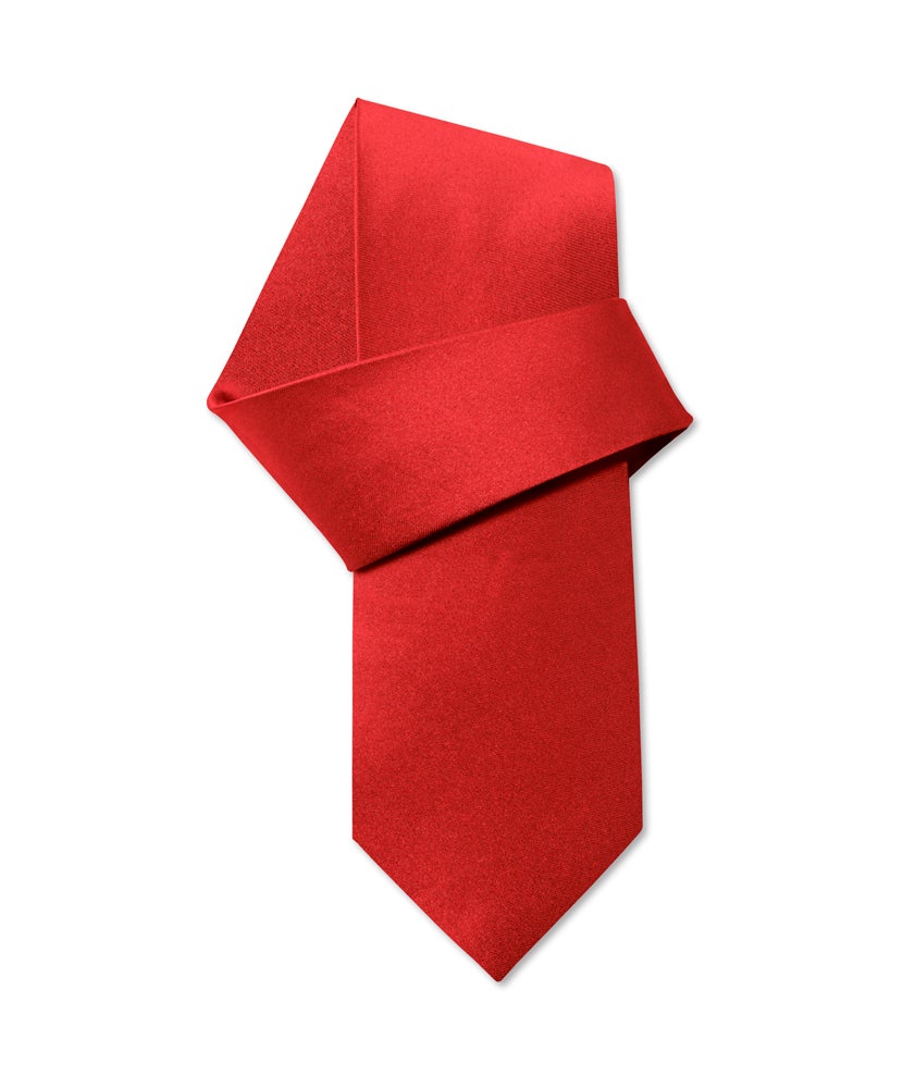 Plain clip on tie