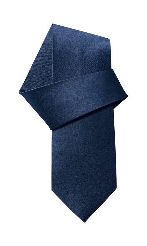 Navy Plain Clip On Tie