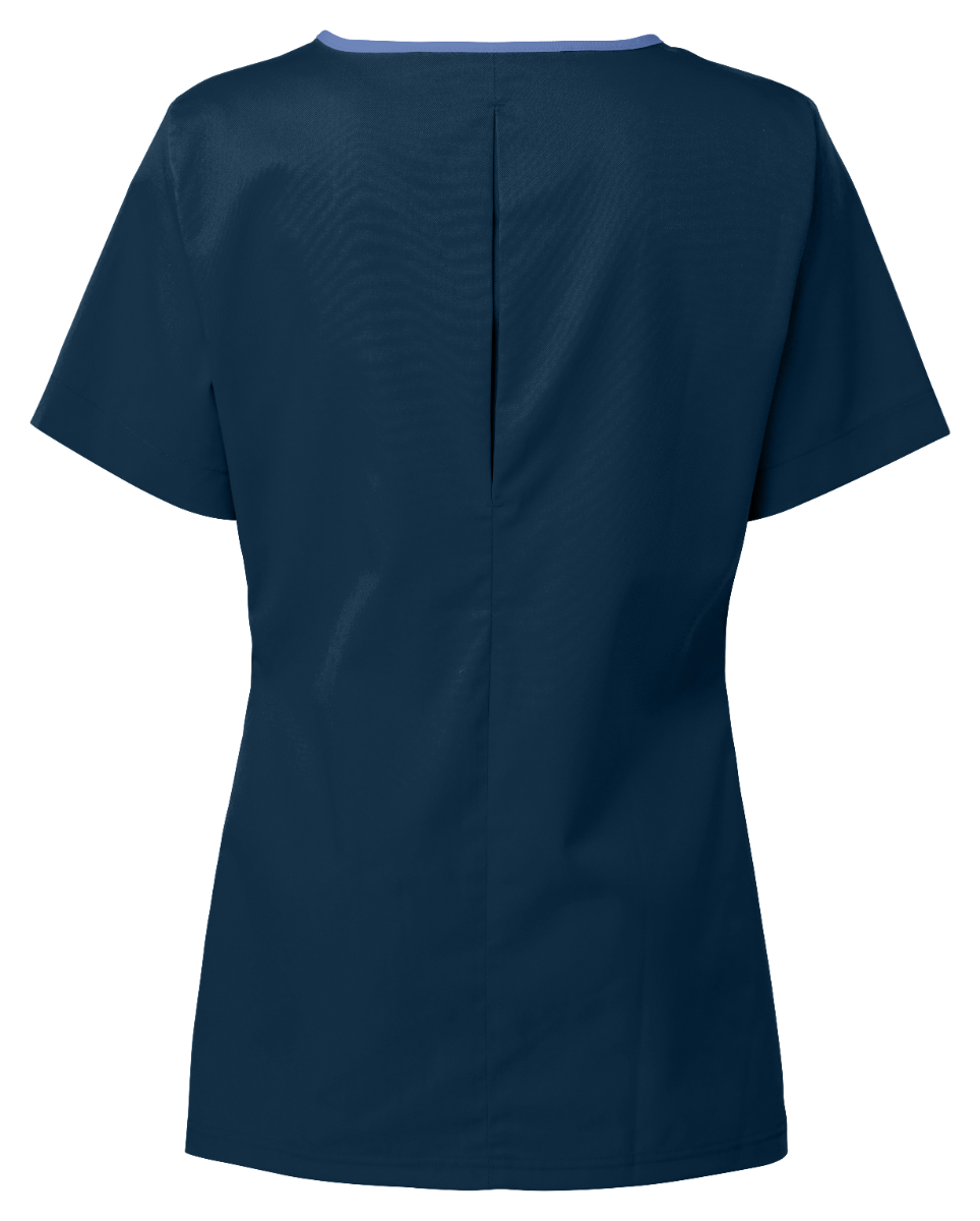 Navy Women's Stretch Scrub Top