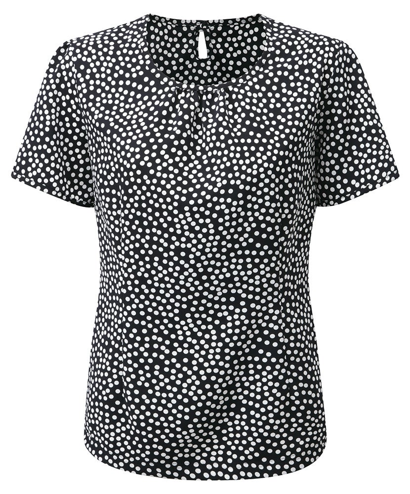 Women's Round Neck Print Blouse