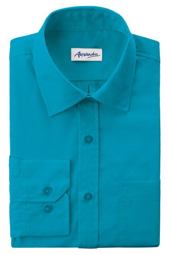 Peacock Easycare Mens Long Sleeve Shirt