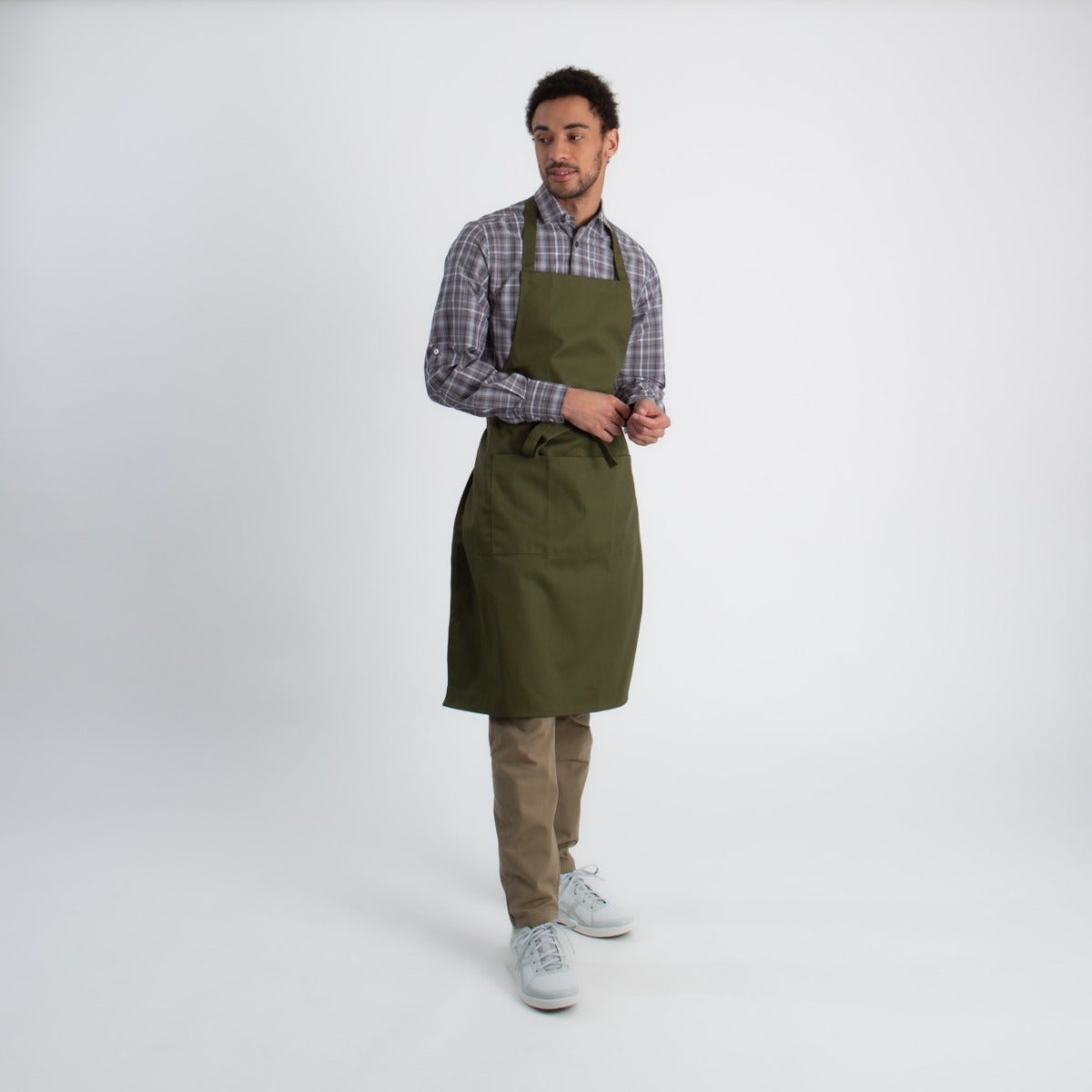 Bib Apron with Pocket